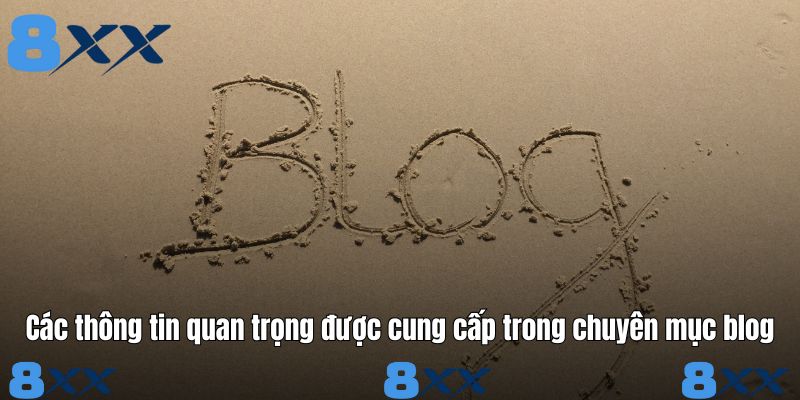 Các thông tin quan trọng được cung cấp trong chuyên mục blog
